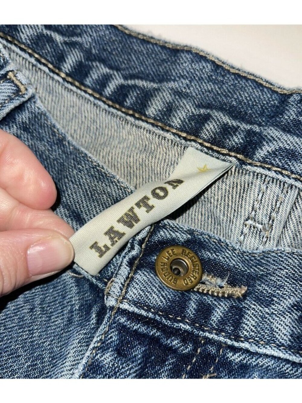 Lee’s Buddy Lee Registered Lawton Relaxed Straight Jeans Sz 36x30 Medium Wash - Picture 6 of 11